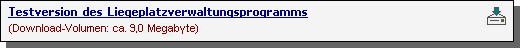 Download der Testversion für Liegeplatzverwaltungsprogramm