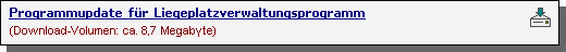 Download des Programmupdates für Liegeplatzverwaltungsprogramm